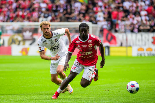 Örgrytes William Hofvander och Kalmars Charles Sagoe Jr
