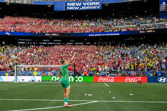 Goalkeeper Ørjan Nyland of Norway