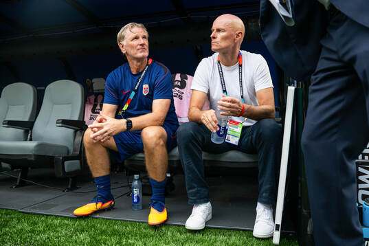 Assistant coach Kent Bergersen and head coach Ståle