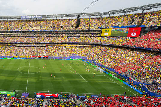 General view of MetLife Stadium as Erling Braut Haaland of