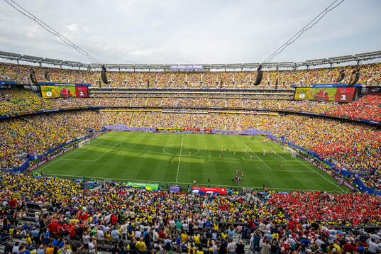 General view of MetLife Stadium as Erling Braut Haaland of