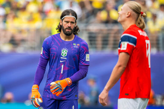 Goalkeeper Alisson of Brazil
