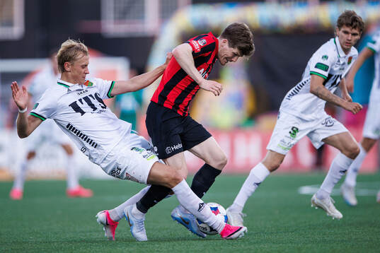 GAISs Henry Sletsjøe och Brommapojkarnas Oliver Berg