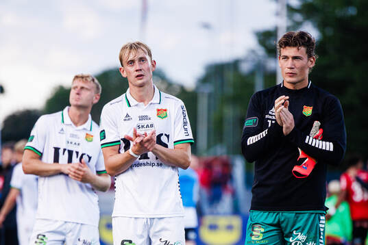 GAIS Henry Sletsjøe och målvakt Kees Sims