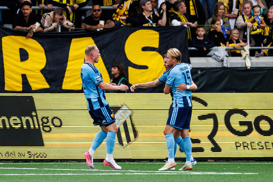 Djurgårdens Kristian Lien jublar