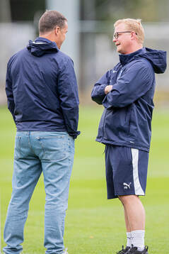 Malmö FFs sportchef Daniel Andersson  och sportchef Philip