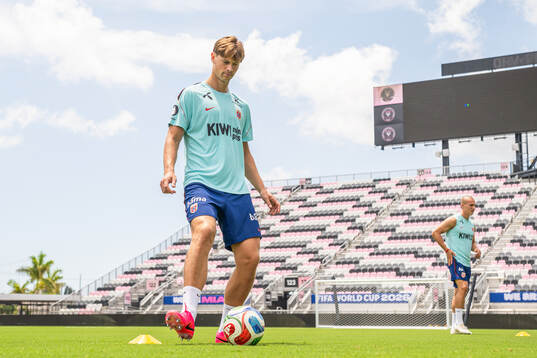 Henrik Falchener of the Norwegian national football team at