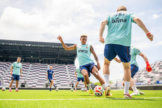 Antonio Nusa of the Norwegian national football team at a