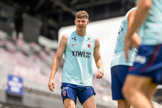 Jørgen Strand Larsen of the Norwegian national football