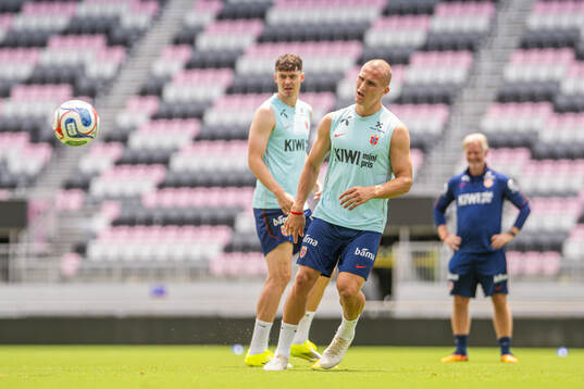 Leo Østigård of the Norwegian national football team at a