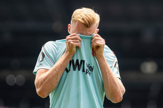 Sondre Langås of the Norwegian national football team at a
