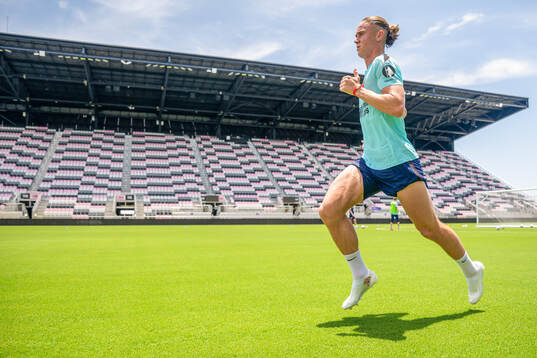 Thelo Aasgaard of the Norwegian national football team at a