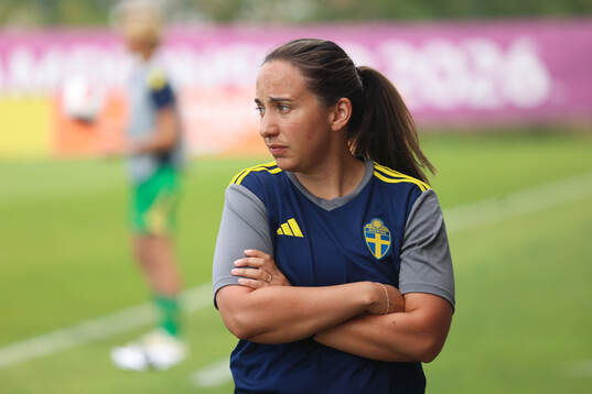 Head coach Briana Campos of Sweden