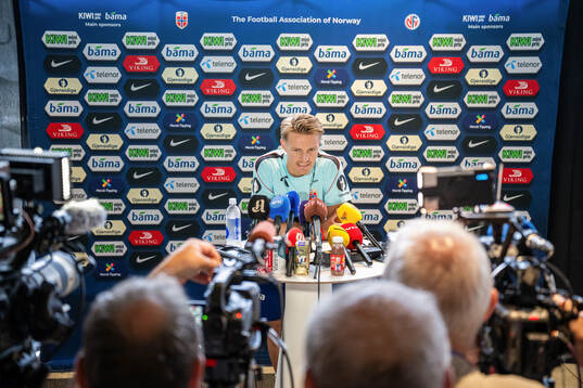 Martin Ødegaard of the Norwegian national football team at