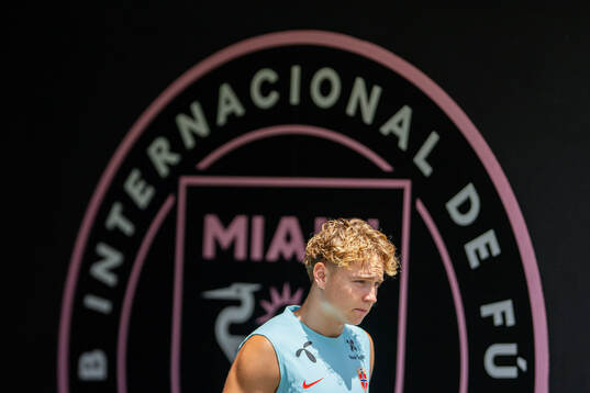 Andreas Schjelderup of the Norwegian national football team