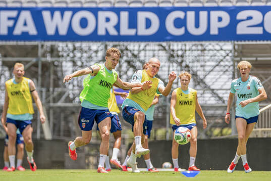 Martin Ødegaard and Leo Østigård of the Norwegian