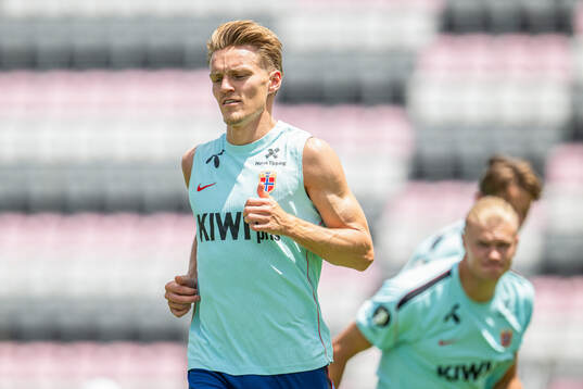 Martin Ødegaard of the Norwegian national football team at