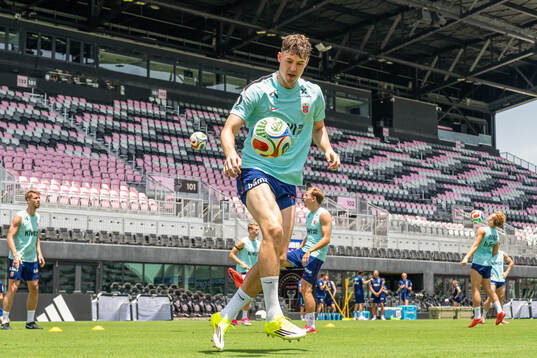 Jørgen Strand Larsen of the Norwegian national football