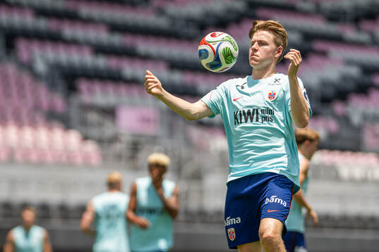 Jens Petter Hauge of the Norwegian national football team