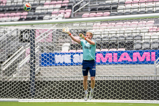 Goalkeeper Egil Selvik of the Norwegian national football