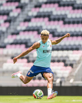 Antonio Nusa of the Norwegian national football team at a