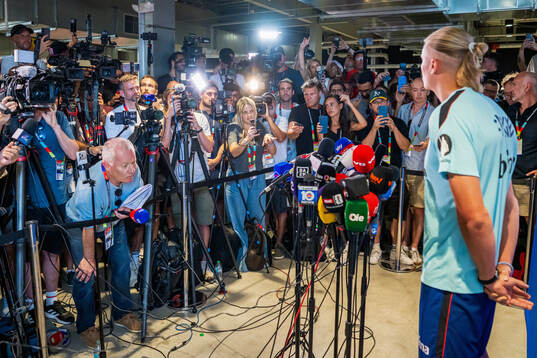 Bläddra bland fler bilder av Football, FIFA World Cup 2026, day 29, Norway, press event