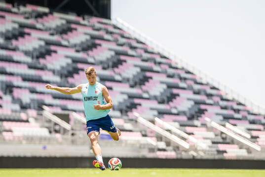 Alexander Sørloth of the Norwegian national football team