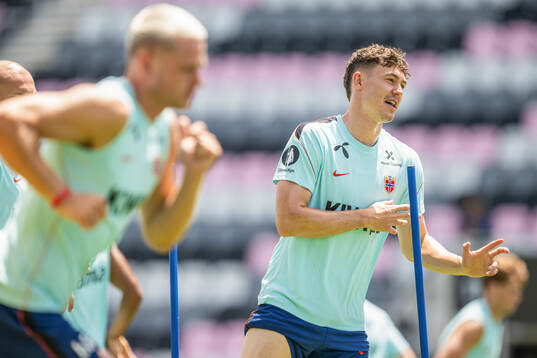 Jørgen Strand Larsen of the Norwegian national football