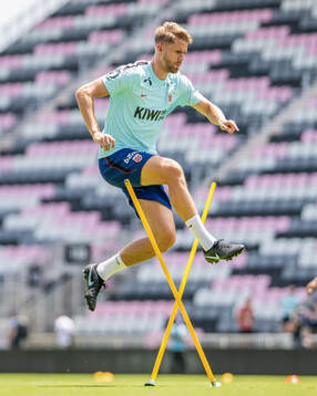 Kristoffer Ajer of the Norwegian national football team at
