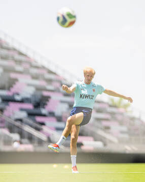 Morten Thorsby of the Norwegian national football team at a
