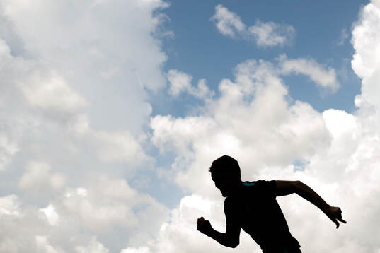 The silhouette of Martin Ødegaard of the Norwegian