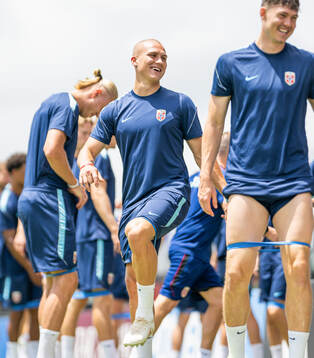 Leo Østigård of the Norwegian national football team at a