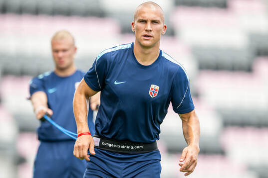 Leo Østigård of the Norwegian national football team at a