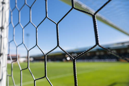 Nät i ett fotbollsmål