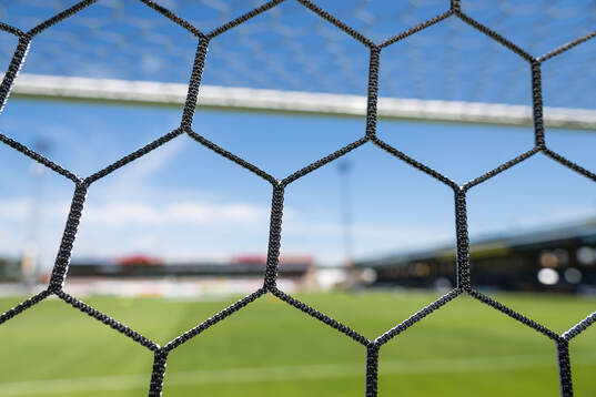 Nät i ett fotbollsmål