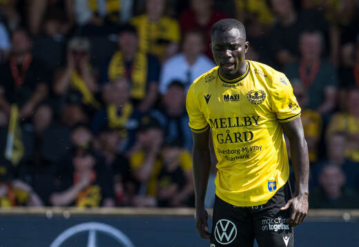 Mjällbys Abdoulie Manneh deppar