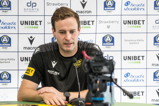 Mjällbys tränare Karl Marius Aksum