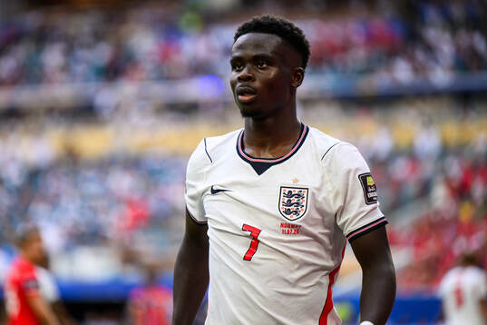 Bukayo Saka of England