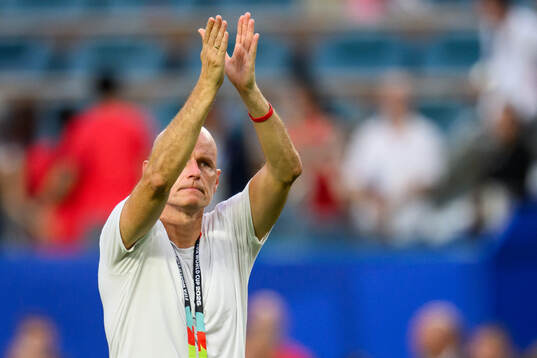 Head coach Ståle Solbakken of Norway