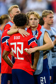 Oscar Bobb and Andreas Schjelderup of Norway