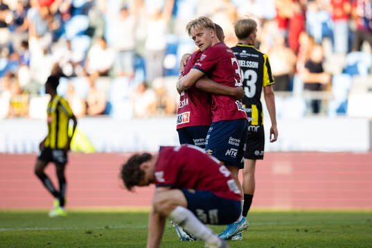 Örgrytes Sebastian Lagerlund och Mikael Dyrestam  jublar