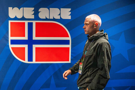 Julian Ryerson of Norway arrives