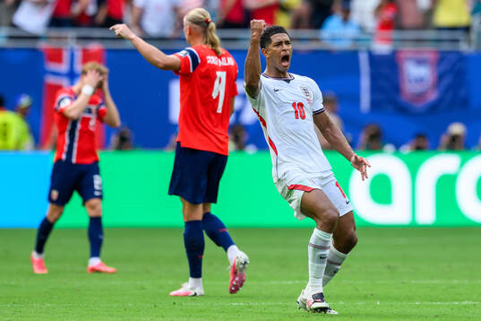Jude Bellingham of England celebrates