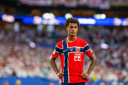 Oscar Bobb of Norway looks dejected