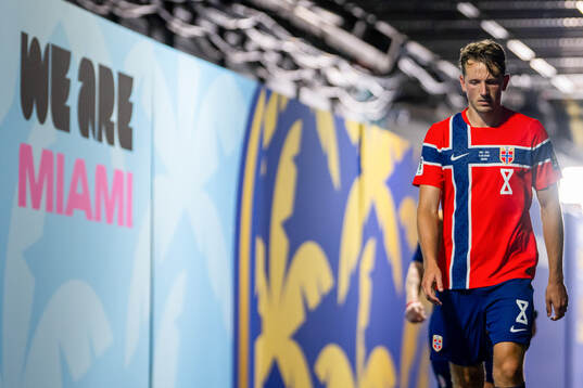 Sander Berge of Norway at half-time