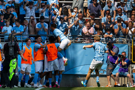 Malmö FFs Anton Höög jublar