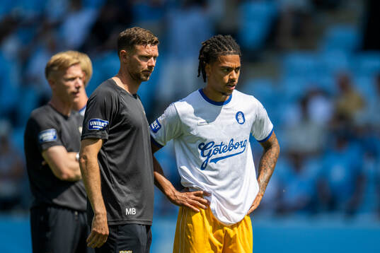 IFK Göteborgs Marcus Berg och Sebastian Clemmensen