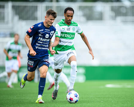 Degerfors Robin Dzabic och Västerås Musab Abdi Mohamud