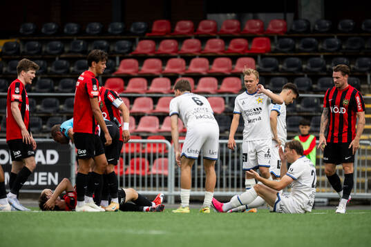 Brommapojkarnas Mads Kristian Hansen och Sirius Victor