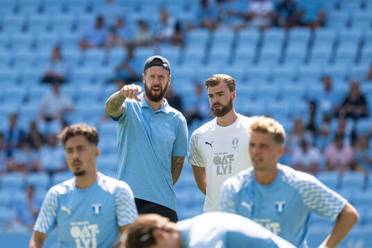 Malmö FFs Pontus Jansson och naprapat David Björkman
